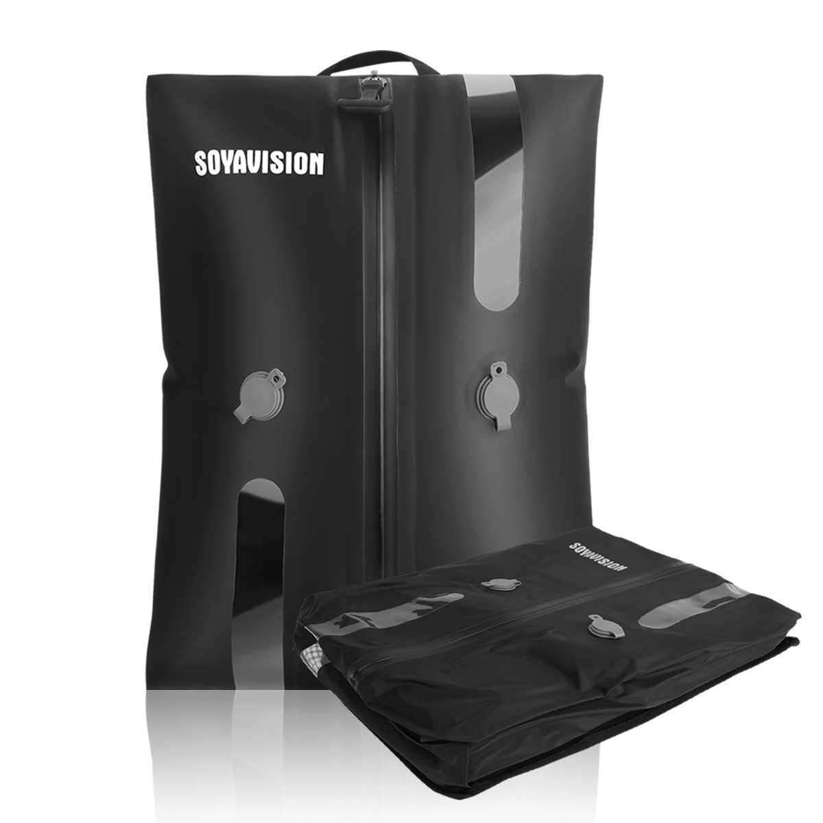 Reusable Vacuum Bags for Travel Dustproof Space Saver Vacuum Compression Bag Waterproof Luggage Vacuum Storage Bag: Oranje