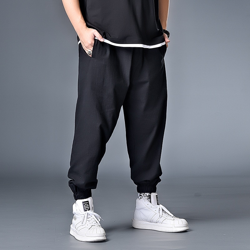 7XL 6XL XXXXL Men Casual Straight Japanese Cargo Pants Mens Loose Collage Wide Leg Pants Male Streetwear Trousers Buttoms