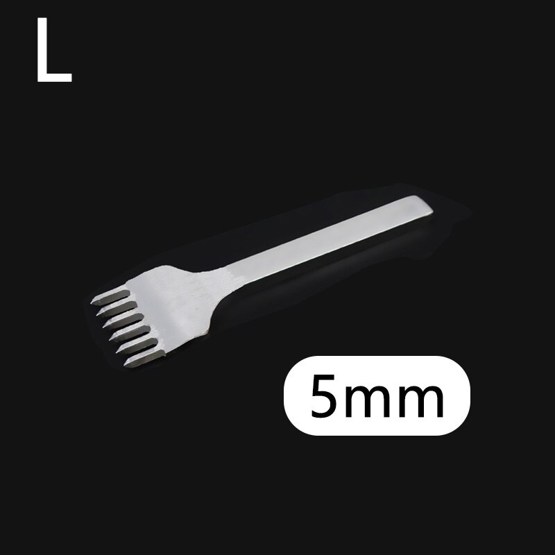 3mm/4mm/5mm/6mm læder huller læder afstand hul værktøj læder håndværk gør det selv stanse værktøj boreværktøj: L