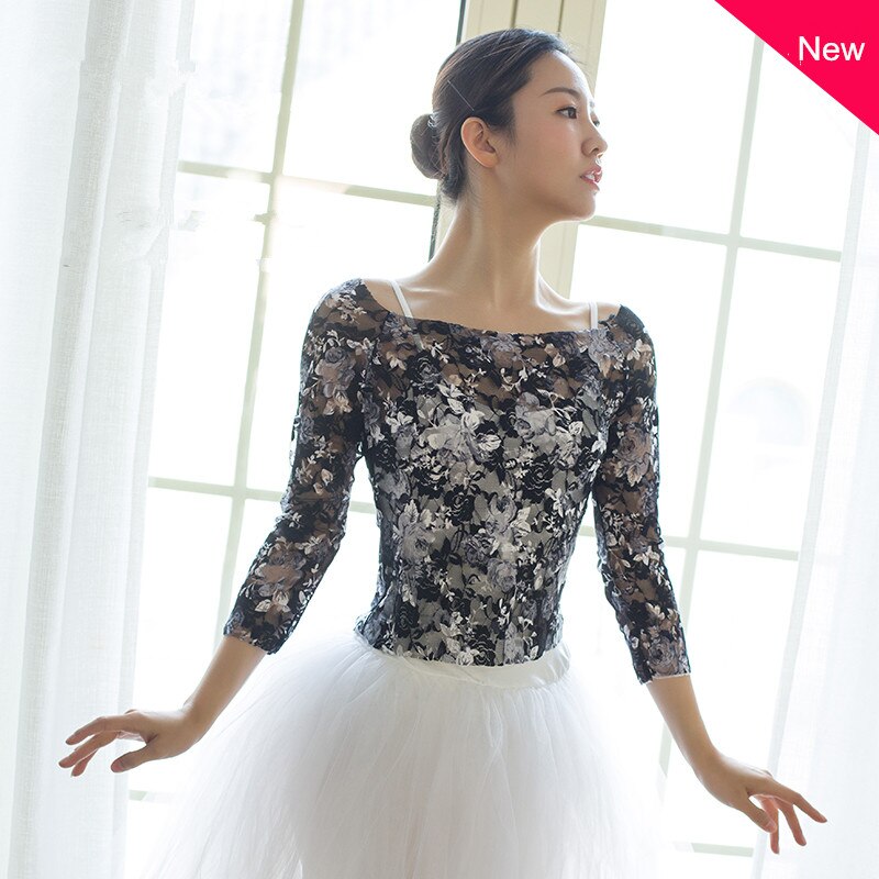 T-Shirt Danse Ballet Col En V - Femme - Coton Confortable - Tenue Entraînement