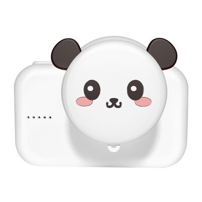 Mini cute cartoon children camera 20MP 2.0inch IPS Color screen Front rear dual camera great for children birthday: Panda without card