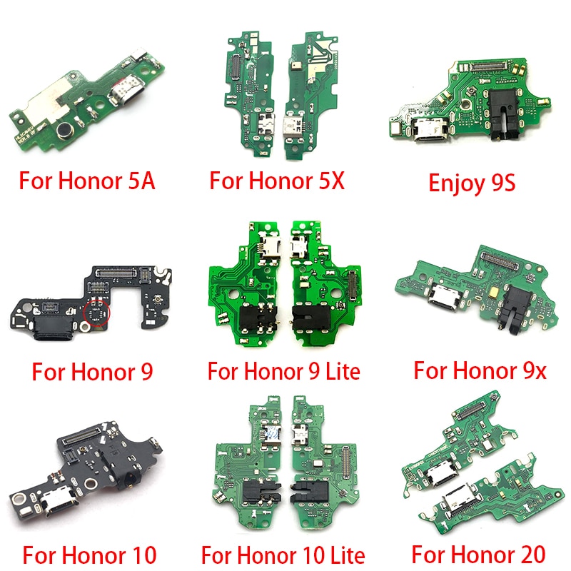 USB Charging Port Dock Charger Plug Connector Board Flex Cable For Huawei Honor 20 Pro 5A 5X 10 9X 8X Max Play 8C 8 9 lite 9S