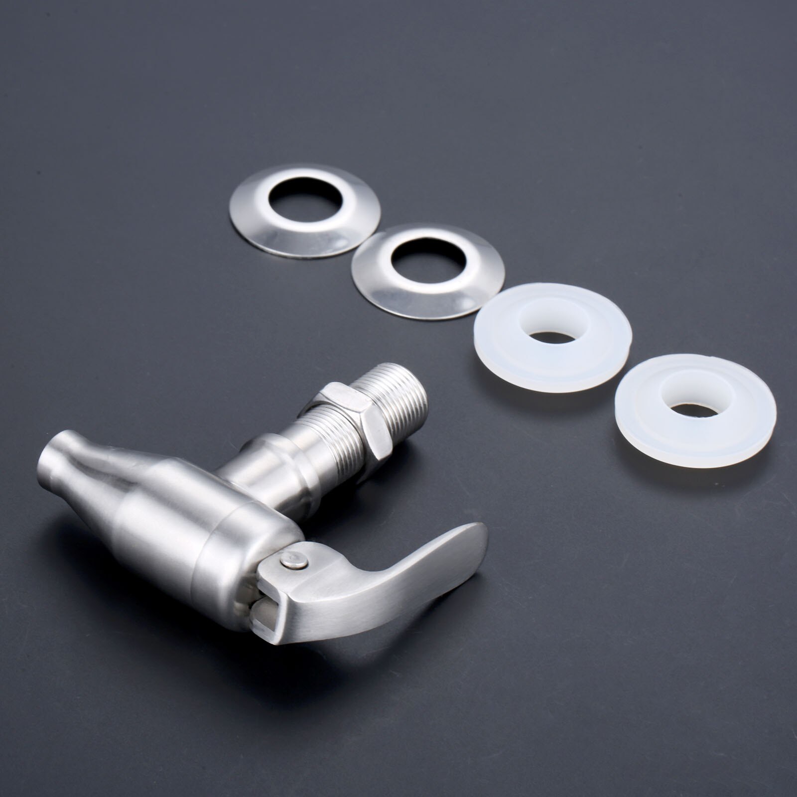 1Pc 16mm Stainless Steel Wine Beer Water Faucet Tap Draft Beer Drinks Beverage Dispenser Spigot Coffee Machine Beer Kegs Faucet