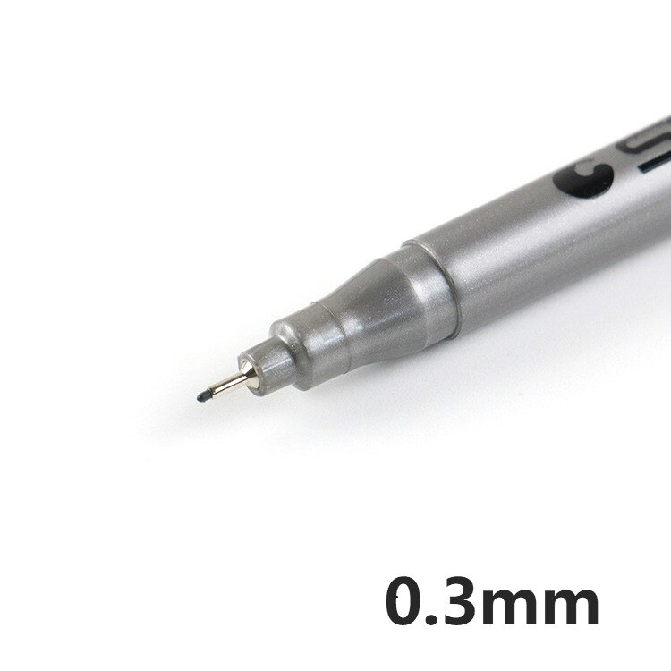 1 stk pensel pen kalligrafi pen tuscher kunst skrivning kontor skoleartikler brevpapir elev: 0.3mm