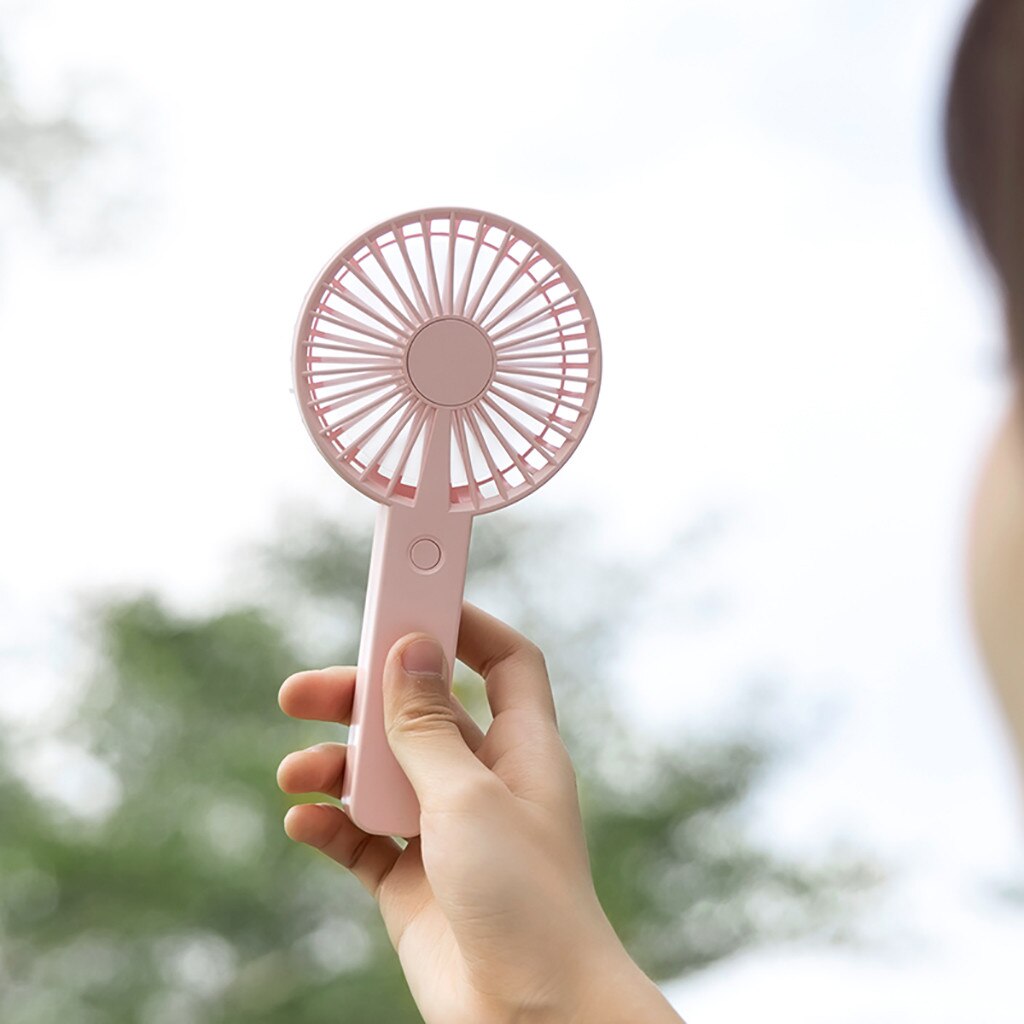 Summer Home Fan Office Outdoor Desktop LED Handheld Charging USB Charging Portable Multi-function Mini Fan Summer Cool