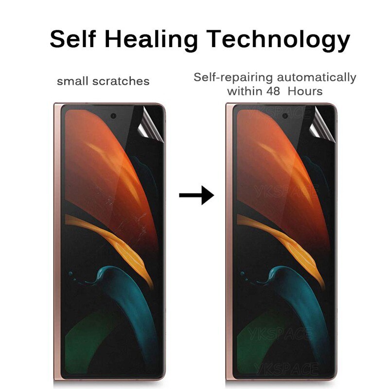 4 In 1 Front Back Matte Hydrogel Film Voor Samsung Galaxy Z Vouw 3 2 W22 W21 Zachte Frosted Screen protector Anti Geen Vingerafdruk