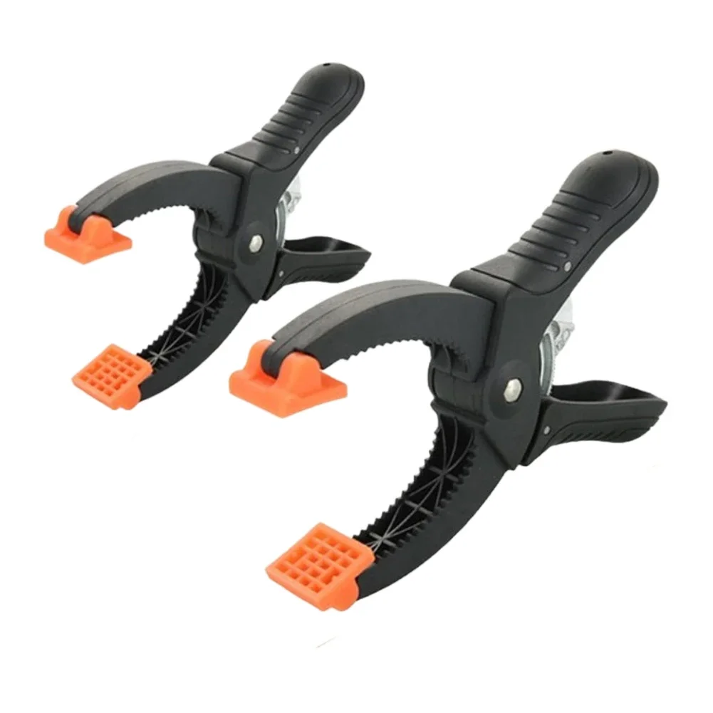 Abrazaderas de 6/8 pulgadas, abrazadera rápida de trinquete, abrazaderas de nailon de plástico DIY, Clip de resorte para fondo de estudio fotográfico de carpintería, 1 ud.
