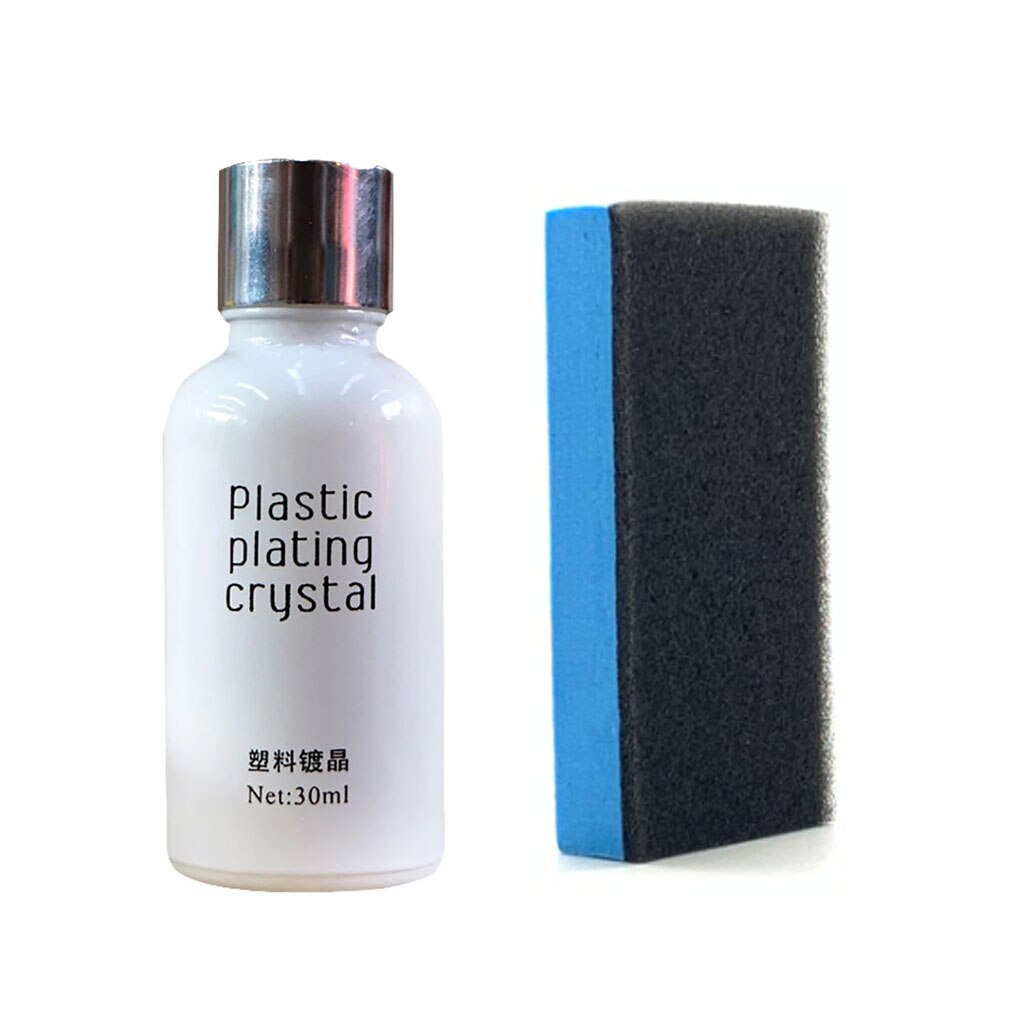 Auto Kunststoff nano sanierung überzug kristall verglasung mittel zu erhellen Scheinwerfer Reparatur Beschichtung Oxidation Rück Wachs: 30ml und Bürste