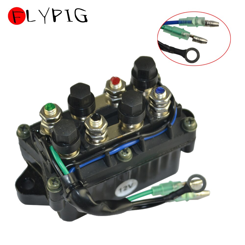 FLYPIG Trim – relais moteur de bateau, 3 broches, 12V, étanche, pour moteur hors-bord Yamaha de 30 à 90 cv