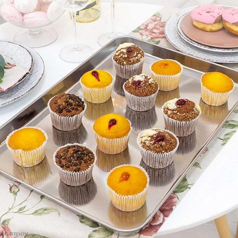 Stainless Steel Baking Tray With Removable Cooling Rack Set Non-stick Chips Basket Baking Dish Grill Mesh Kitchen Tool BBQ Tray