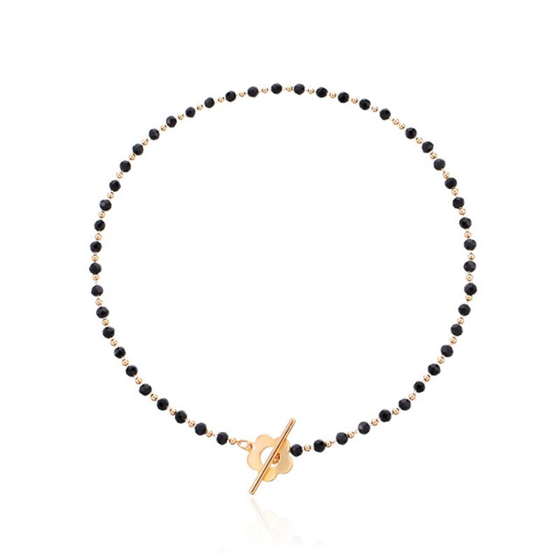 Barocke perlen-Halsband-halskette mit wasseranhänger, damenkragen, boho-Punk-stil, knebelverschluss, perlenkette, ästhetischer schmuck: A