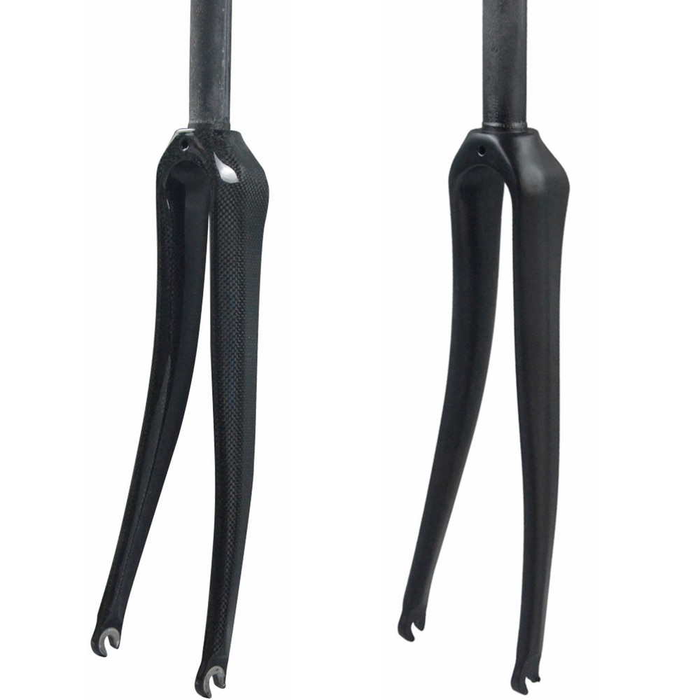 Full Carbon Vork 700C Racefiets Vork Fietsonderdelen Voor Stem Diameter 28.6 Mm V Brake 3K Matt/ glossy