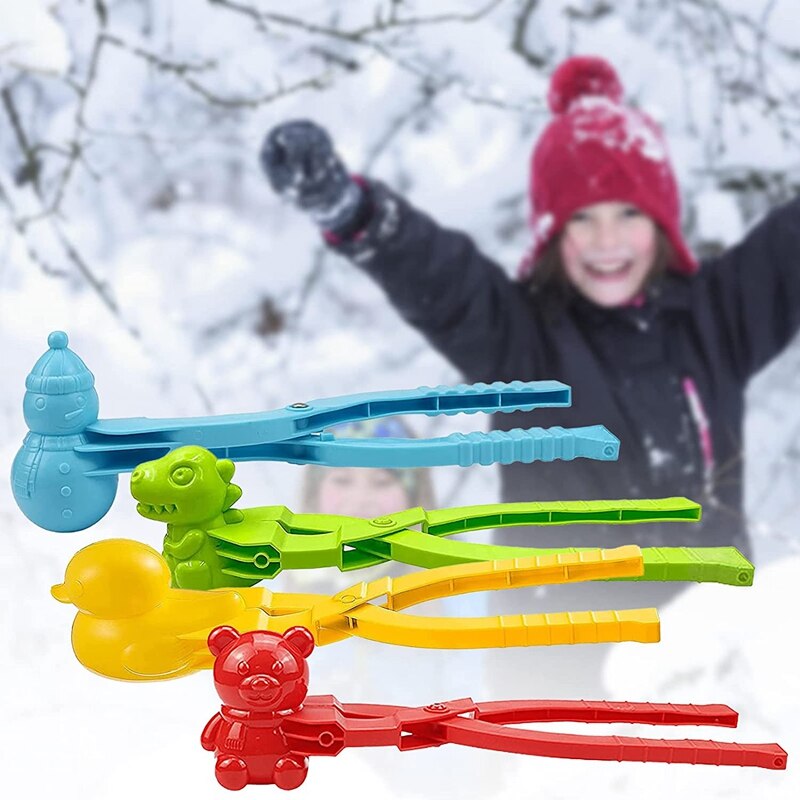 Snow Toys Kit Snowball Maker Tool Snow Toys Kids Outdoor Winter Activities Toys for Snow Ball Fights for Kids and Adults