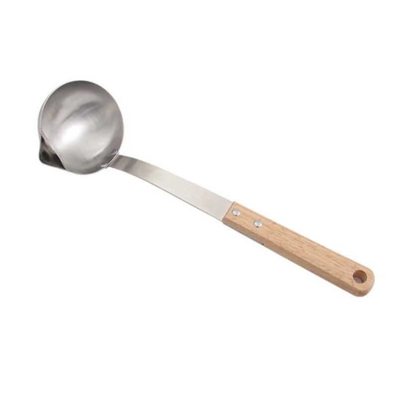 Stainless Steel Scoop Soup Oil Separator Grease Filter Spoon Cooking Colander Tools Kitchen Accessories: Default Title