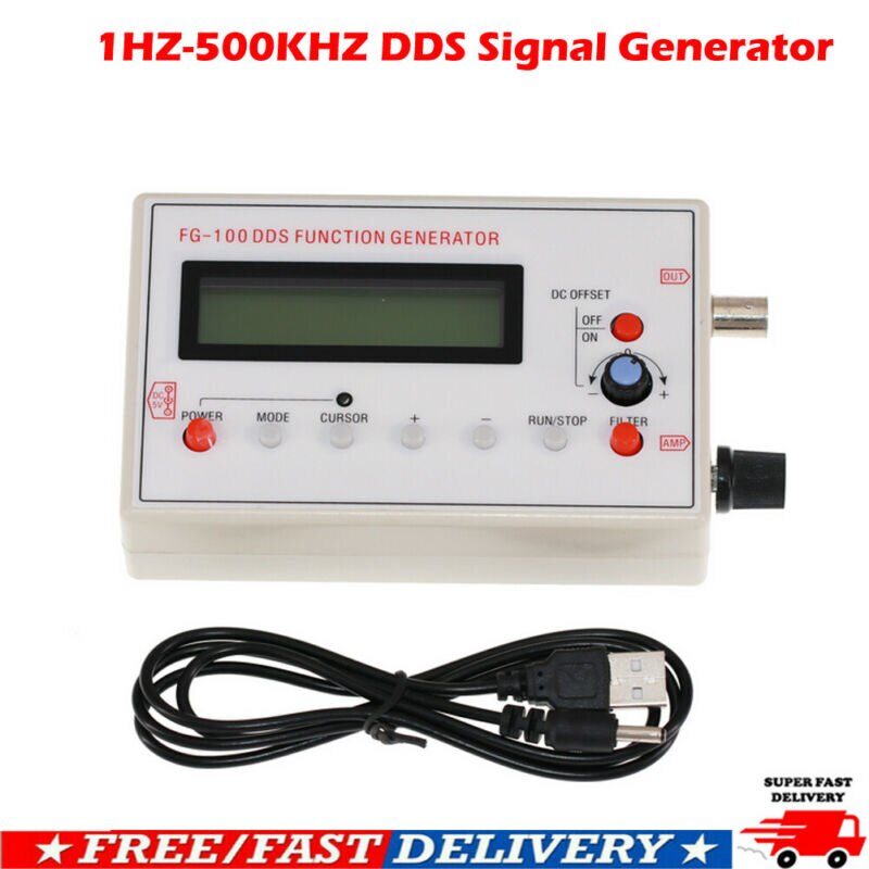 1Hz-500kHz DDS Function Signal Generator Sine + Triangle + Square Wave Module SSR