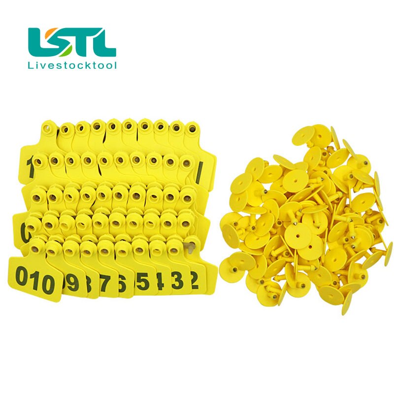 100Pcs Farm Animal Oormerken Nummer 001-500 Koe Vee Identificatiekaart Tpu Oor Tag Borden Met Woorden oorbellen