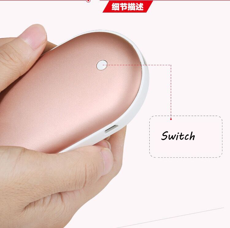 2 In 1 mini hand warmer 4000mah power Bank USB handy warmers Powerbank Portable Poverbank External Battery Charger for Phone