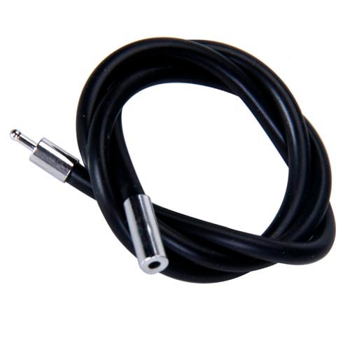 3mm lange zwarte rubberen koorden 35.5cm heren en dames