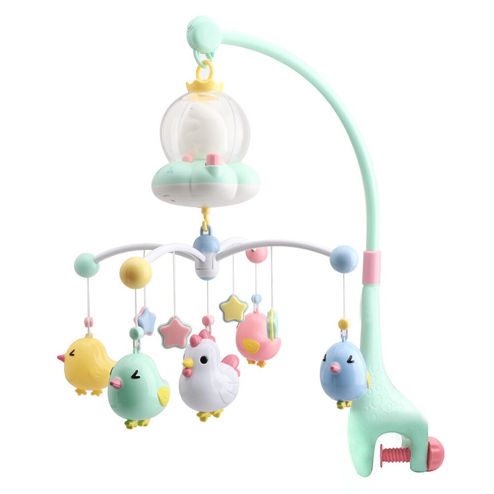 Baby Speelgoed Rustgevende Slaap Musical Box Bed Bel Rammelaars Wieg 360 Graden Roterende Niet Giftig Met Nachtlampje Mobiles opknoping