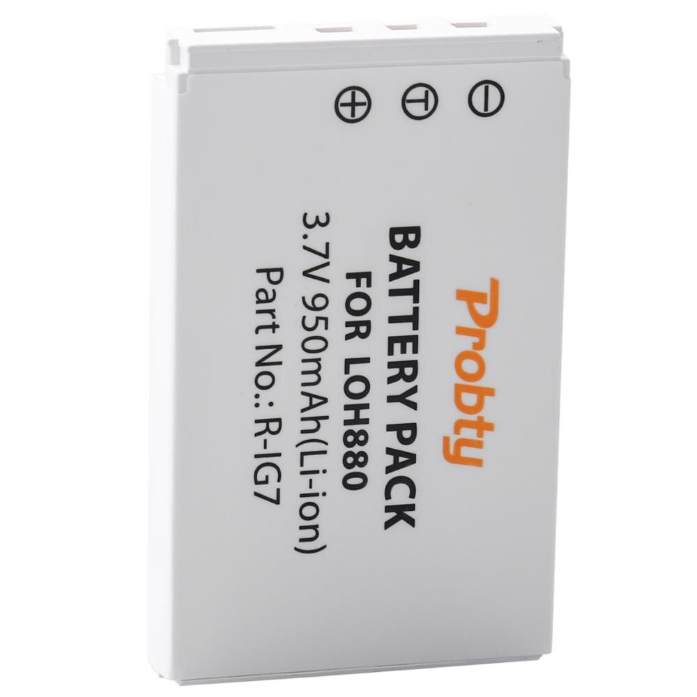 1 stk probty r -ig7 oppladbart batteri 950 mah til logitech harmoni en , 900, 720, 850, 880, 885, 890 pro , h880 universell kamera