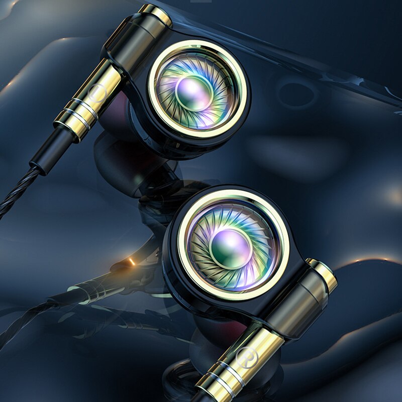 Super Bass headset 6D Noise Cancelling kopfhörer Subwoofer hörer Hallo-fi Stereo Musik Ohrhörer Wired mit Weizen Telefon Headset
