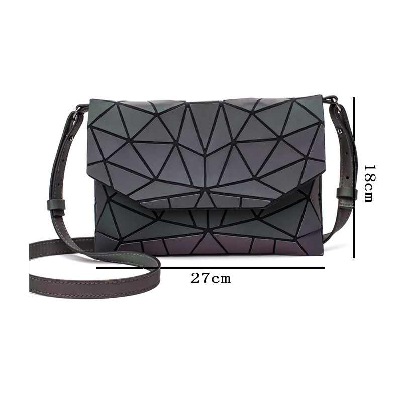 Frauen Abend Tasche Geometrische Leucht Umschlag Frauen Schulter Taschen Kupplung Bote Taschen lässig Mädchen Klappe Handtasche