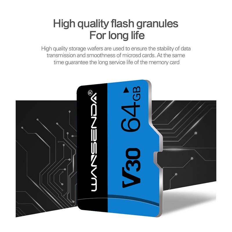 Wansenda Micro-Sd-kaart 4Gb 8Gb 16Gb 32Gb 64Gb 128Gb Geheugen tf-kaart Voor Smartphone Tablet Gratis Sd Adapter