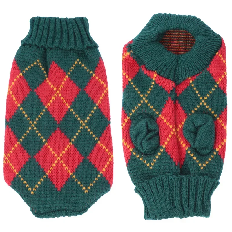 S-2XL col roulé chat pull tricoté pull chat pull de noël pour chats petits chiens hiver Sphinx chat vêtements Costumes pour animaux de compagnie