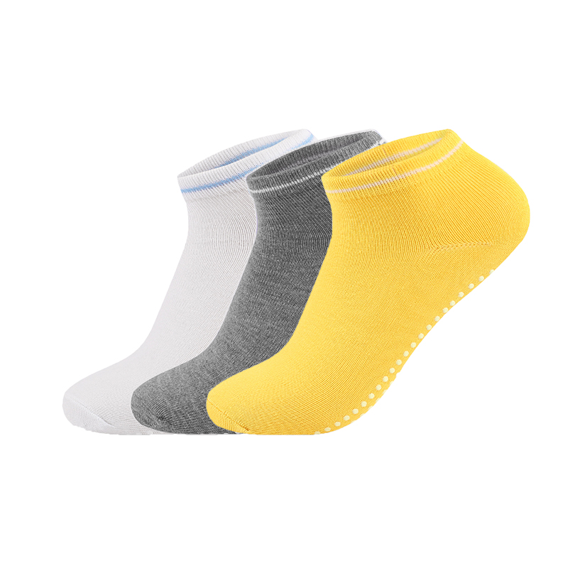 Lot De 4 Paires Chaussettes Yoga Antidérapantes Femme En Coton Avec Poignées Et Sangles – Grip Parfait Pour Pilates, Barre, Ballet, Fitness Et Danse