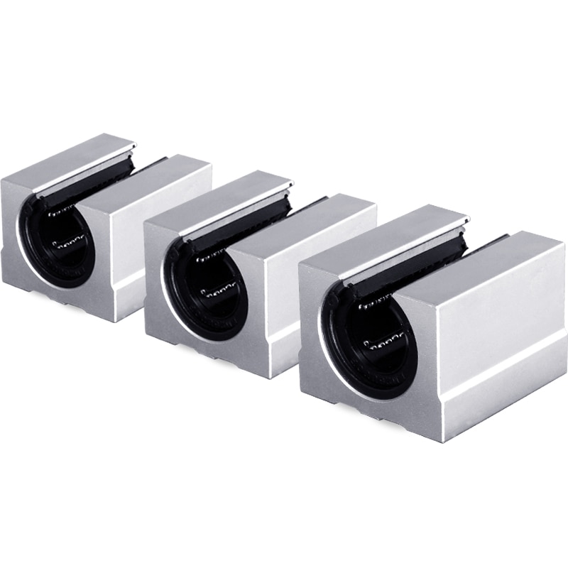 1pcs SBR16 16mm linear rail support round guide rail + 2 Pcs SBR16UU slide block for cnc router 3D print part