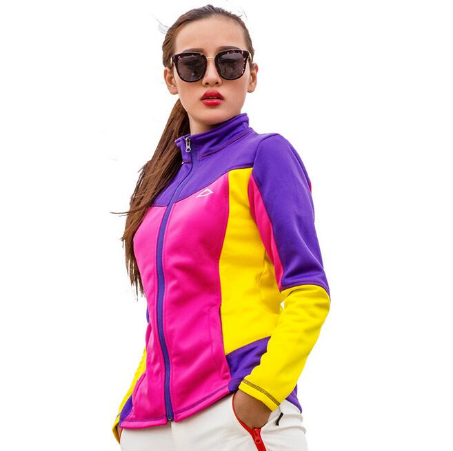 Varm vinter fleecejackor dam vandringsjacka för kvinnor termisk fleecejacka utomhus softshell sportjackor kvinnliga kläder: Rosa / S
