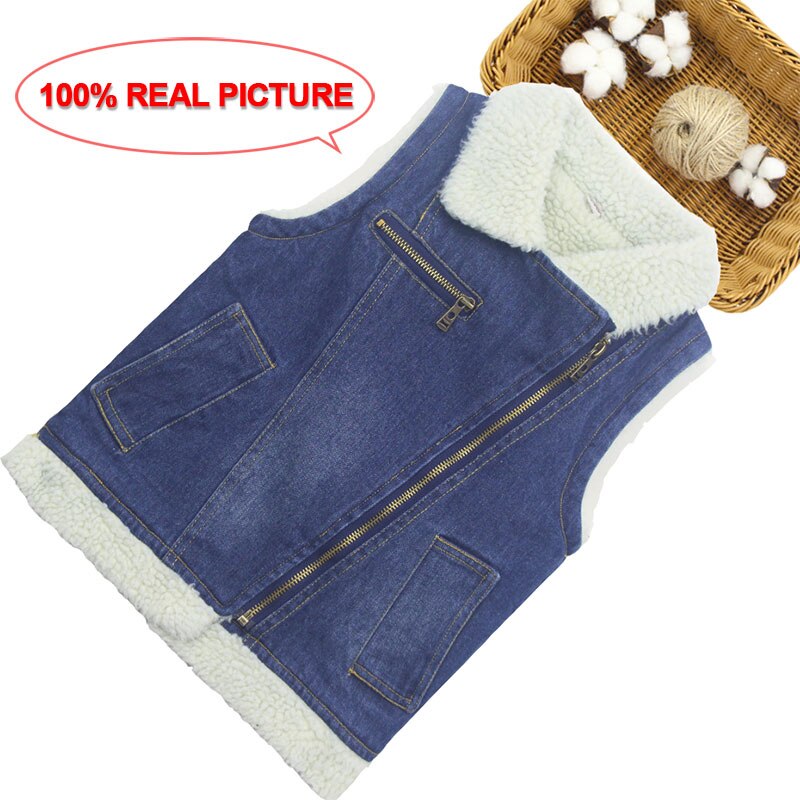 Filles jean gilets printemps automne garçons filles jean veste décontracté filles Denim gilet adolescent vêtements vêtements enfants: 13