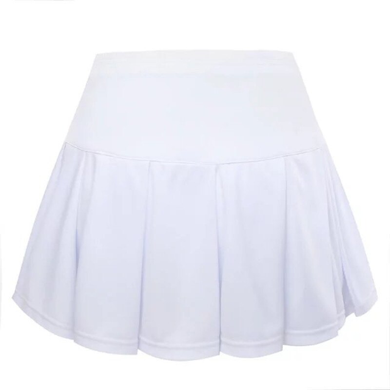 ZMSM Women's Knit Pure Baseline Tennis Skirts Solid Breathable Quick Dry Sports Training Cheerleading Badminton Skirts NM036