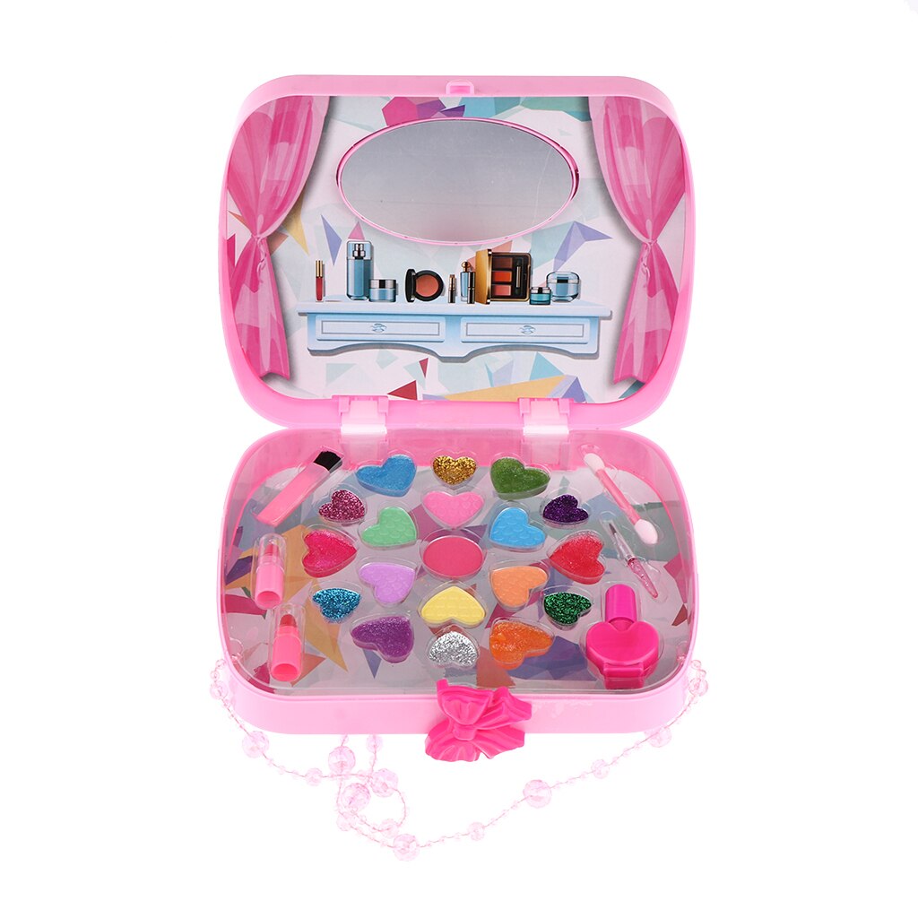 Schminksets zum rollenspiel für mädchen, spielzeug, kosmetikset, handtasche, rosa, vorschulspielzeug