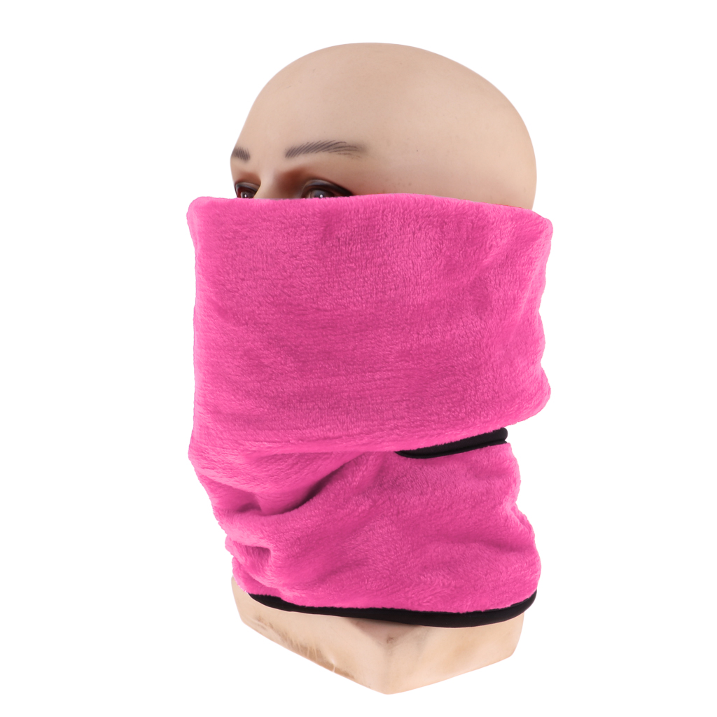 Halsvärmare utomhus fleece scarf turtleneck krage män och kvinnor vinter multifunktionell varm halv ansiktsmask