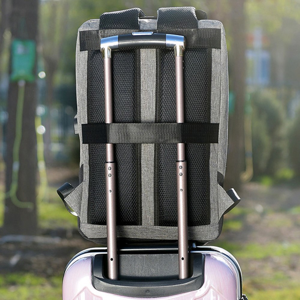 HeloFrn Anti Diefstal Mannen Rugzak USB Opladen Mannelijke Tas Tiener Mannen Bakcpck Voor Laptop Reizen Mochila Grijs Zwart