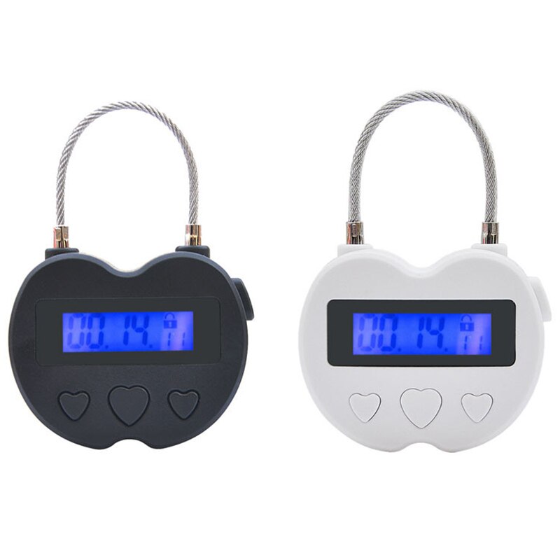 Smart Time Lock LCD Display Time Lock USB Rechargeable Temporary Timer Padlock Travel Electronic Timer