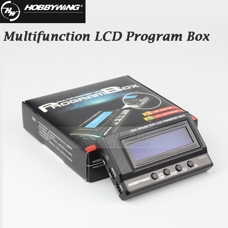 HOBBYWING 3in1 3 IN 1 3in 1 Multifunction LCD Program Box program card (Integrated w/ USB adaptor Lipo Voltmeter