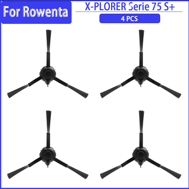 Belangrijkste Zijborstel Filter HEPA Mop Doek Voor Rowenta X-PLORER 75S + RR8567WH RR8587WH Robot Stofzuiger Onderdelen accessoires: Grey