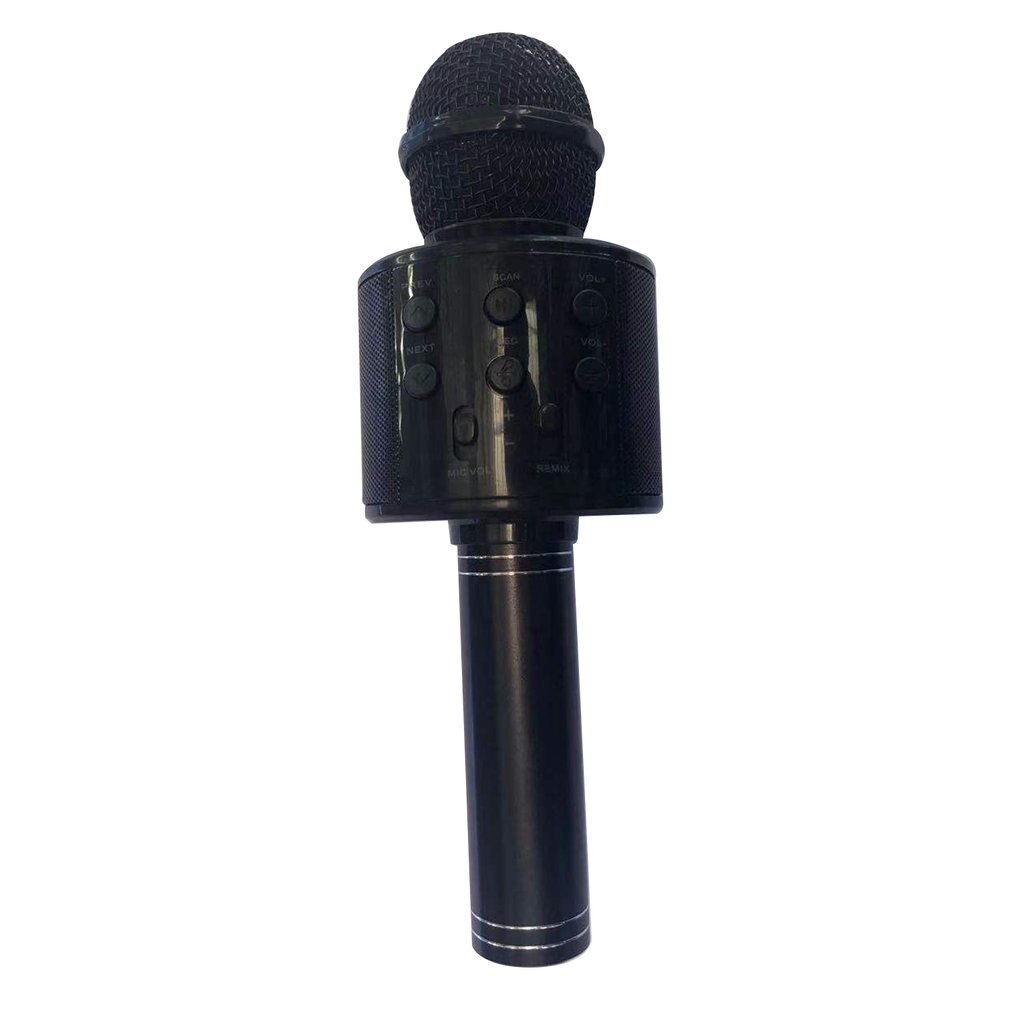 Wireless Microphone Condenser Karaoke Mic Stand Radio Mikrofon Studio Recording Studio Mic Machine: Black