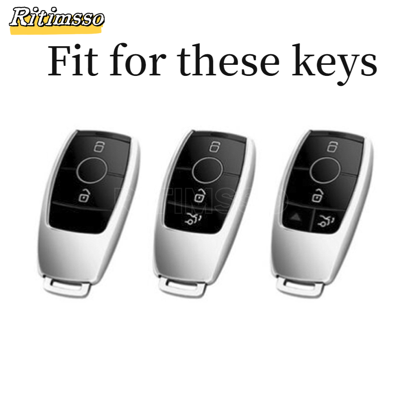 Funda transparente de TPU para llave de coche, bolsa protectora para Mercedes Benz A E G GLS clase W177 W205 W213 W222 G63 X167 Maybach