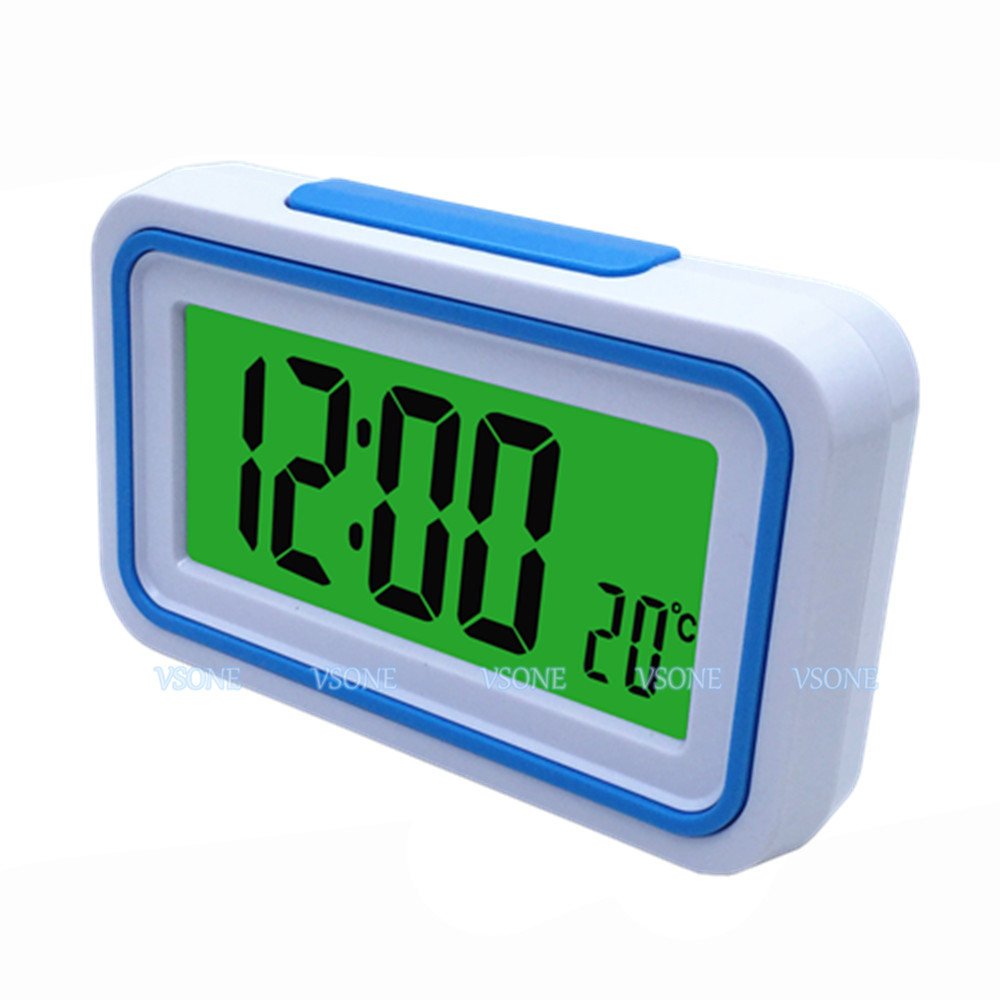 Despertador Digital LCD parlante ruso con termómetro, retroiluminado, para visión ciega o baja, 4 colores 9905RU: Azul
