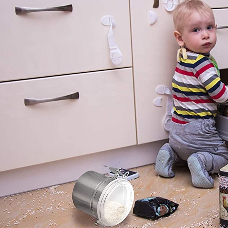 Hermético recipiente para cocina grande harina, café en grano, Té cereales Galleta de azúcar Almacenamiento de Metal para alimentos recipientes
