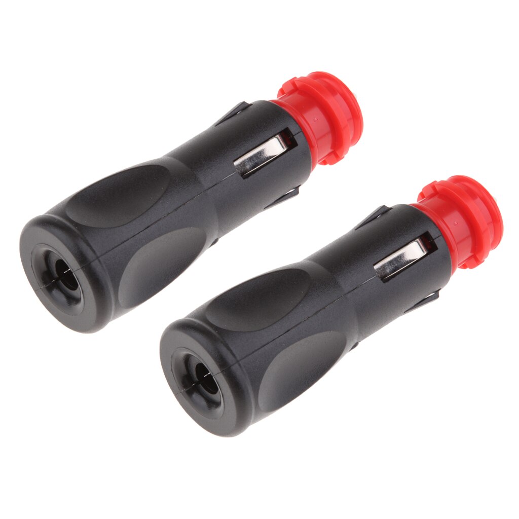 2 Pieces 12V 24V 8A Male Car Lighter Socket Plug Connector Switch