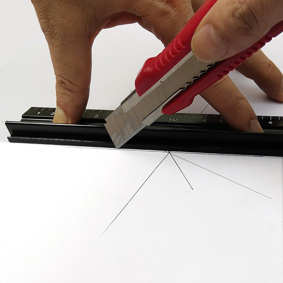 20cm-30cm Advanced Aluminum Alloy Metal Ruler Multifunctional Student Cutting Protection Art Anti Slip Drawing Tool