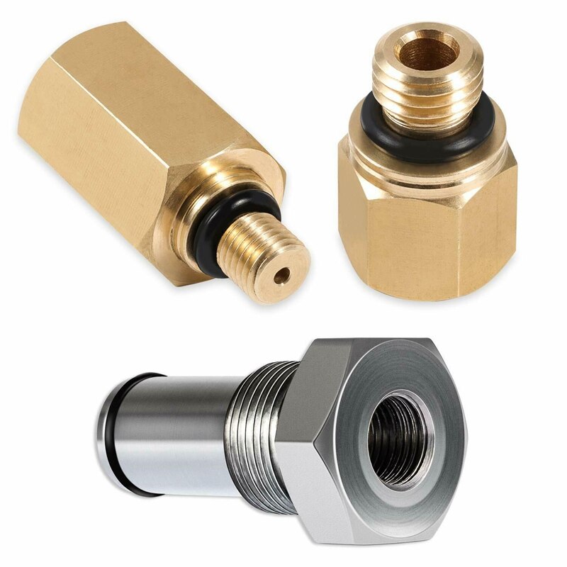 3Pcs Air Test Fitting Tool & Oil Rail Adapter Leak Test Kit for Ford 6.0L Powerstroke