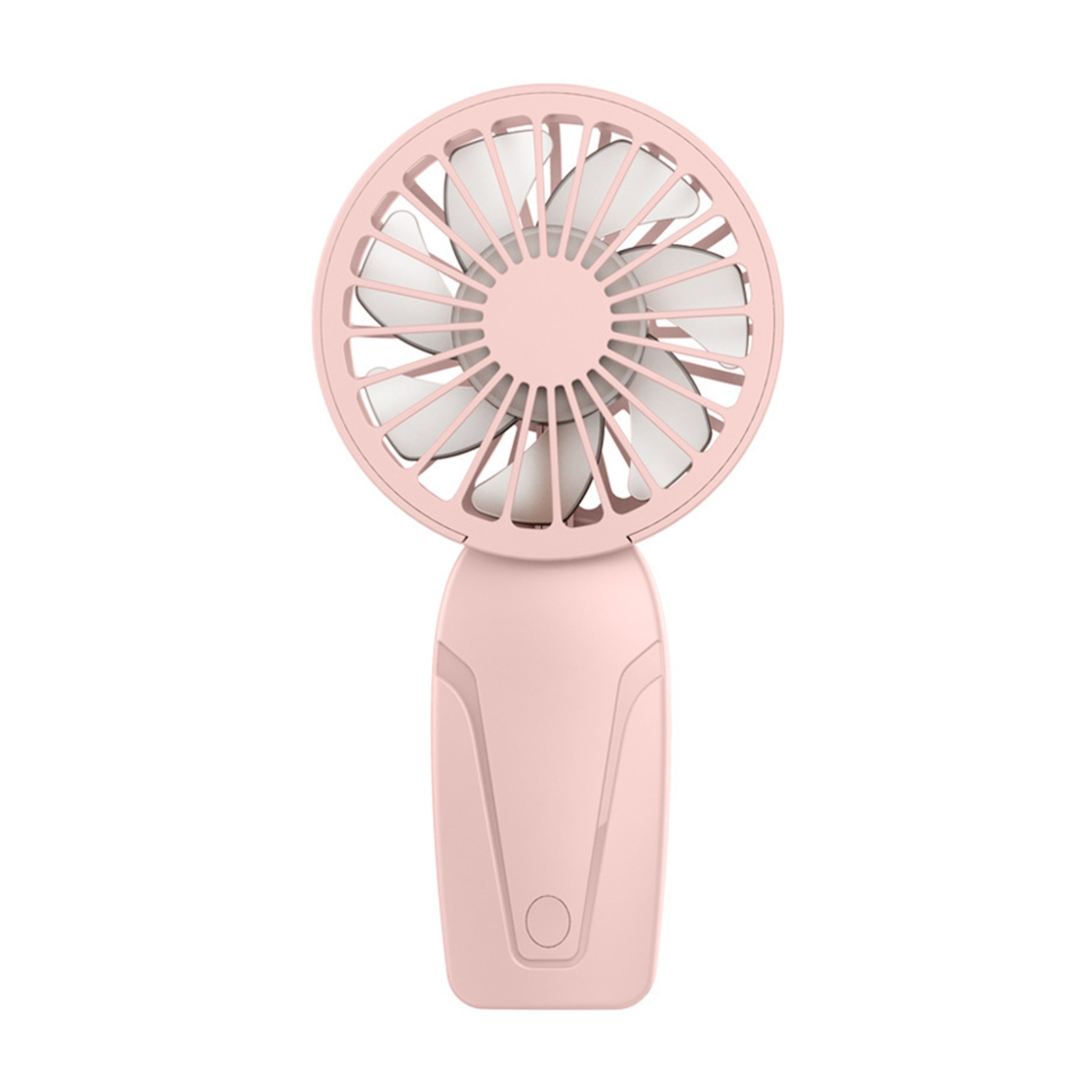 Draagbare handventilator, klein, lichtgewicht, schattig uiterlijk, usb-oplaadbare mini-ventilator voor verkoeling onderweg, mini-zakventilator: Roze