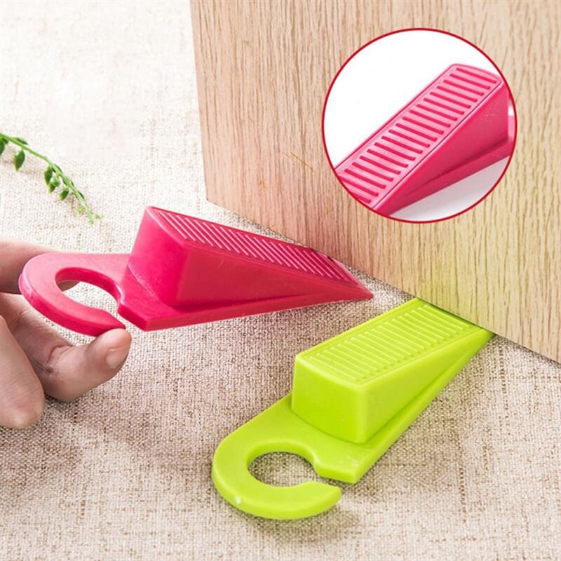 Safety locks Silicone Rubber Door Stop Stoppers Door Block Children Anti-Folder Hand Security Door Card Hanging Door Stop