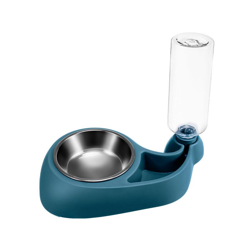 Automatische Kat Kom Water Dispenser Huisdier Kom Voor Katten Honden Feeder Water Opslag Kitten Drinken Feed Container Kat Accessoires: Dark Blue