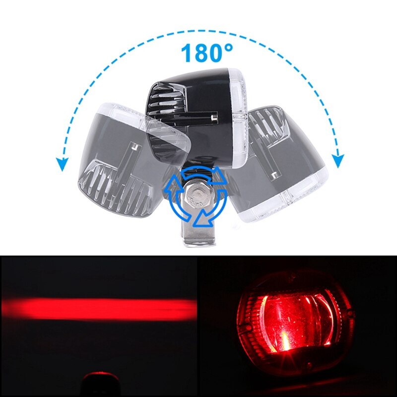 2PCS Mini Forklift Safety Lights Zone Warehouse Pedestrian Warning Light Truck Security Indicator LED Spotlight Red